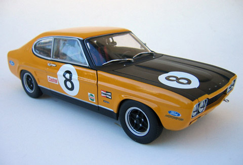 1 18 1970 Ford Capri Racing mod Modification tires painted Rims decals 